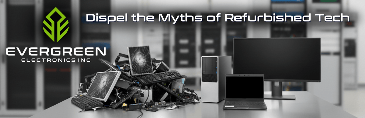 5 Myths you shouldn't believe about refurbished computers for business - blog banner.