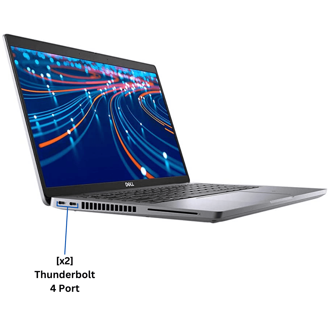 Port diagram of the left side of a Dell Latitude 5420 Laptop port diagram with all ports labeled.