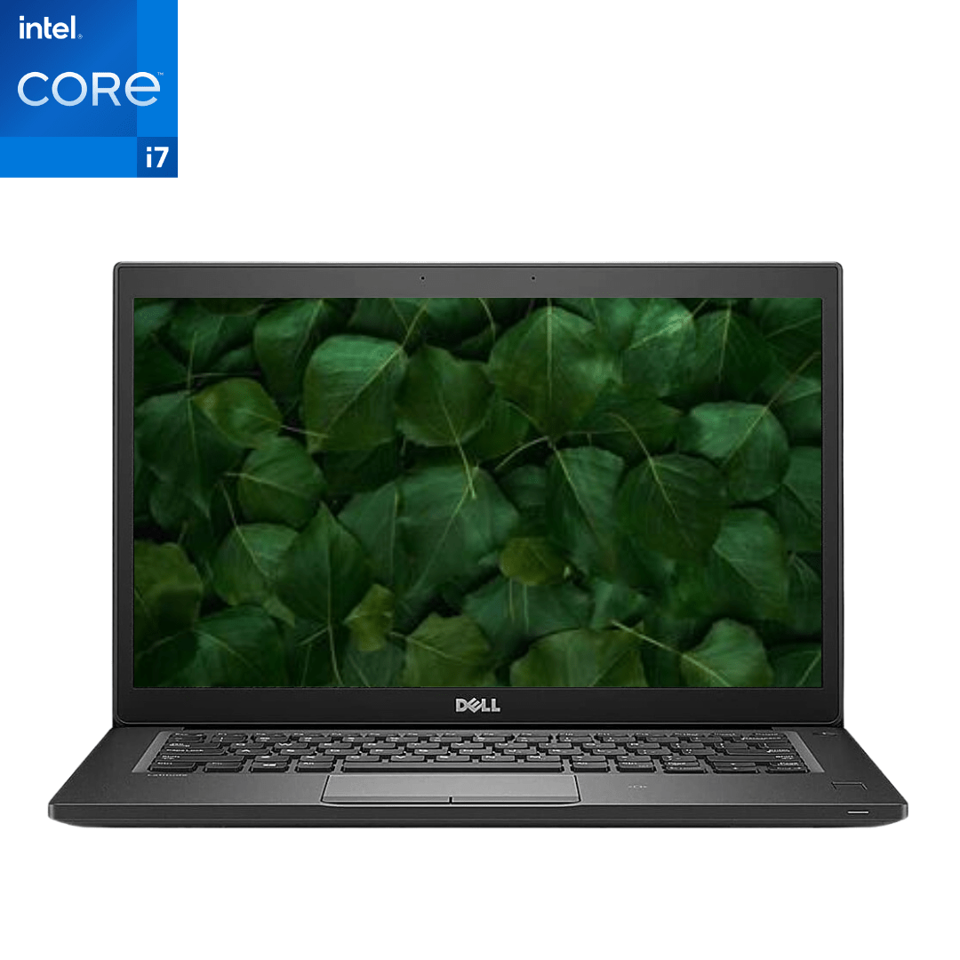Front Facing View of an opened Dell Latitude 7490 i7 Laptop.