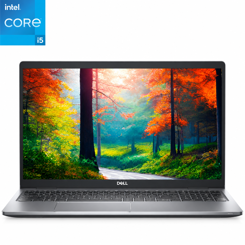 Front-facing image of an opened Dell Latitude 5530 i5 laptop.