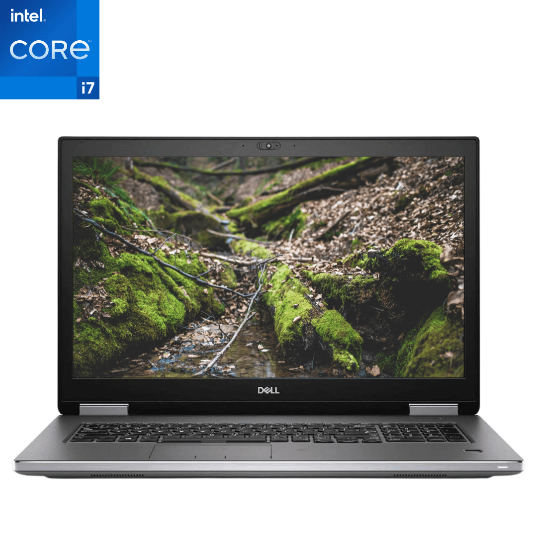 front-facing view of an open, certified refurbished Dell Precision 7540 i7 Laptop.