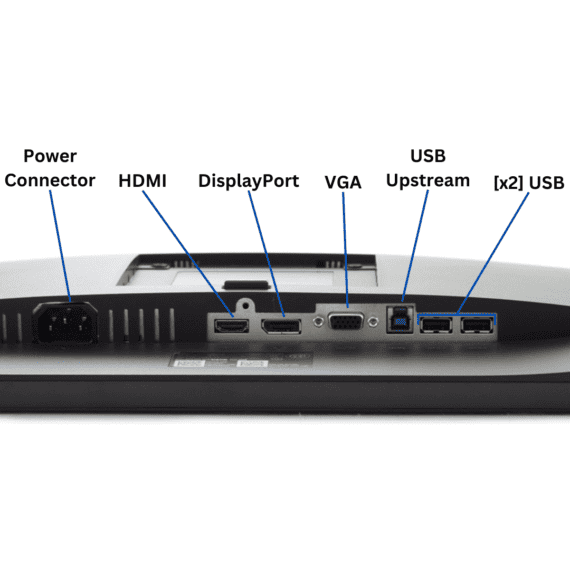 Dell Professional P2219H Monitor Port Diagram