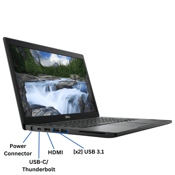 Dell Latitude 7490 Side Port View from Evergreen Electronics.