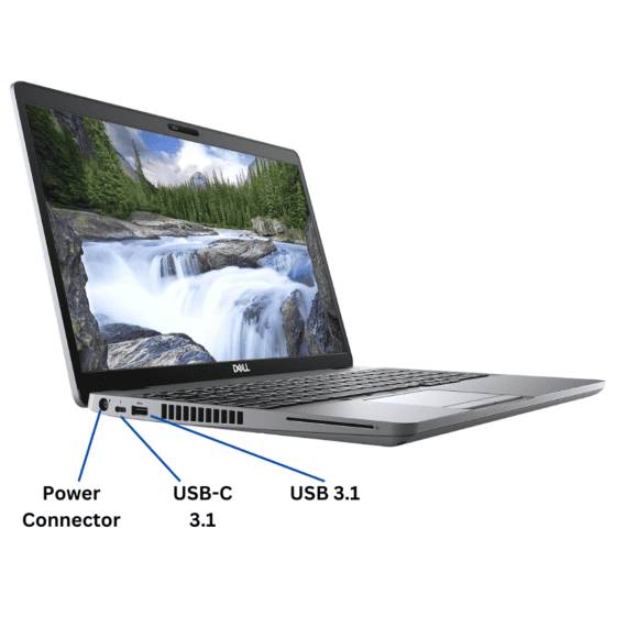 Dell Latitude 5510 Left Port Diagram from Evergreen Electronics.