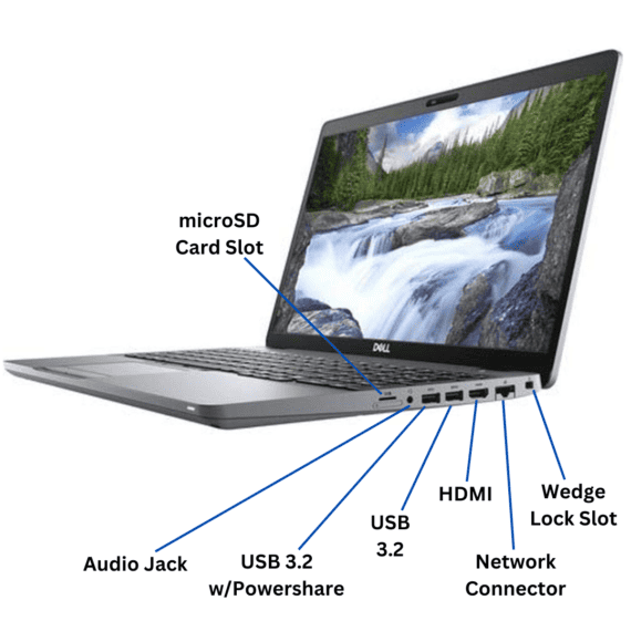 Dell Latitude 5510 Right Port Diagram from Evergreen Electronics.