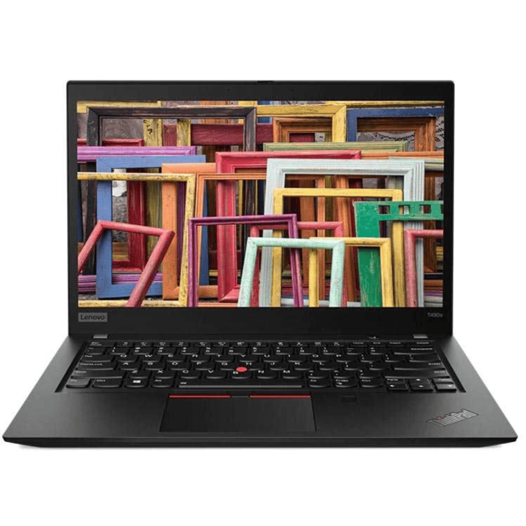 Front View of Lenovo ThinkPad T490s Laptop