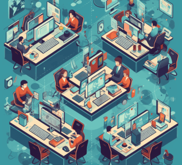 call center ai illustration.