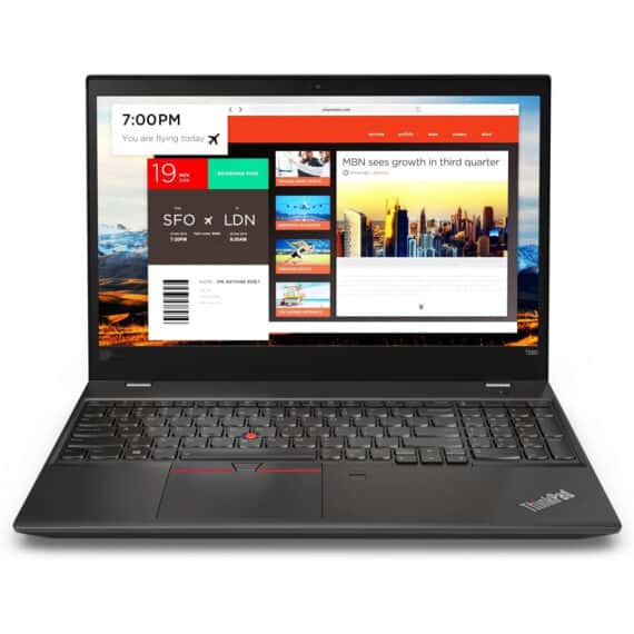 Lenovo ThinkPad T580 Front Top View