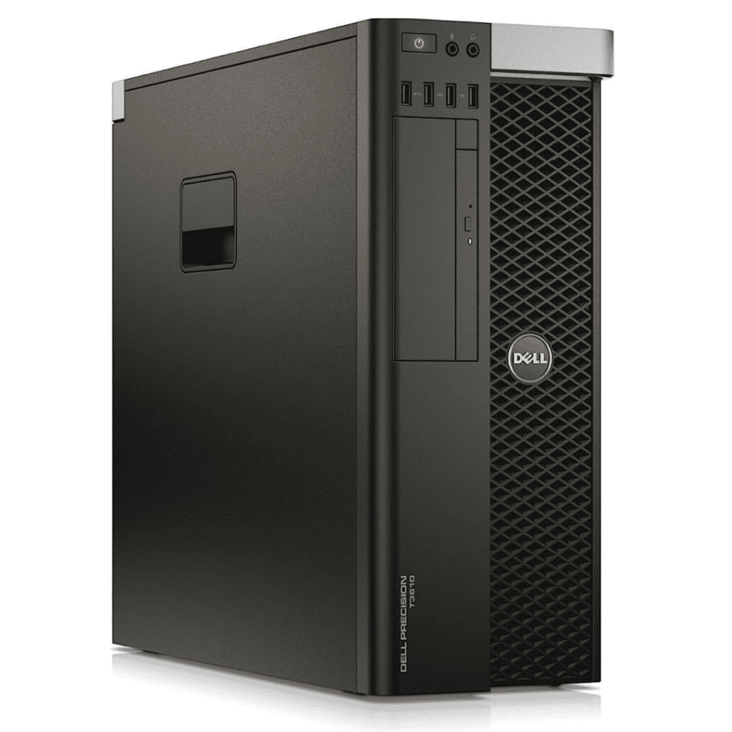 Front view of the Dell Precision T3610 Work Station Desktop.