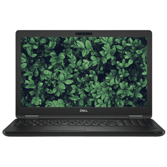 Front-view of the Dell Latitude 5590 Laptop from Evergreen Electronics.